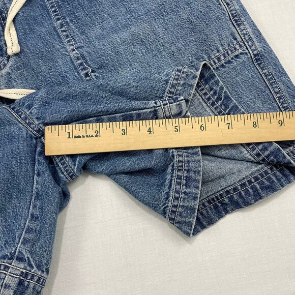 VTG Y2K Old Navy High Rise Mom Jean Shorts size 10 Utility Preppy 5" Inseam - Picture 5 of 7